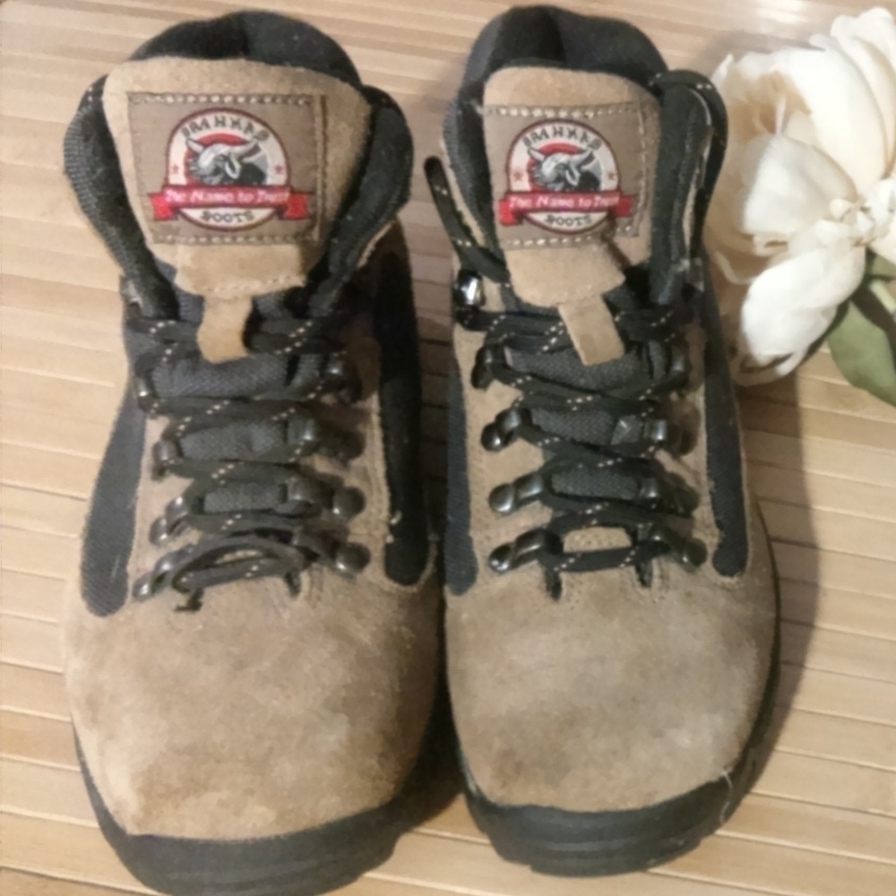 🍎 RARE BRAHMA Mens Boots in Kid Size 7W